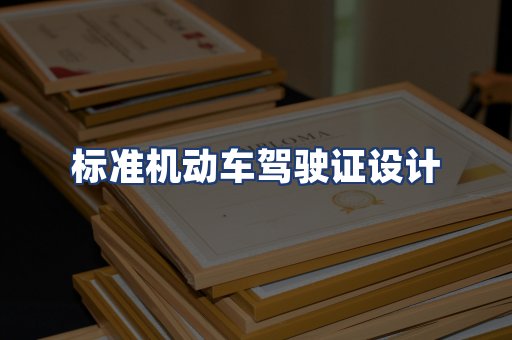 标准机动车驾驶证设计